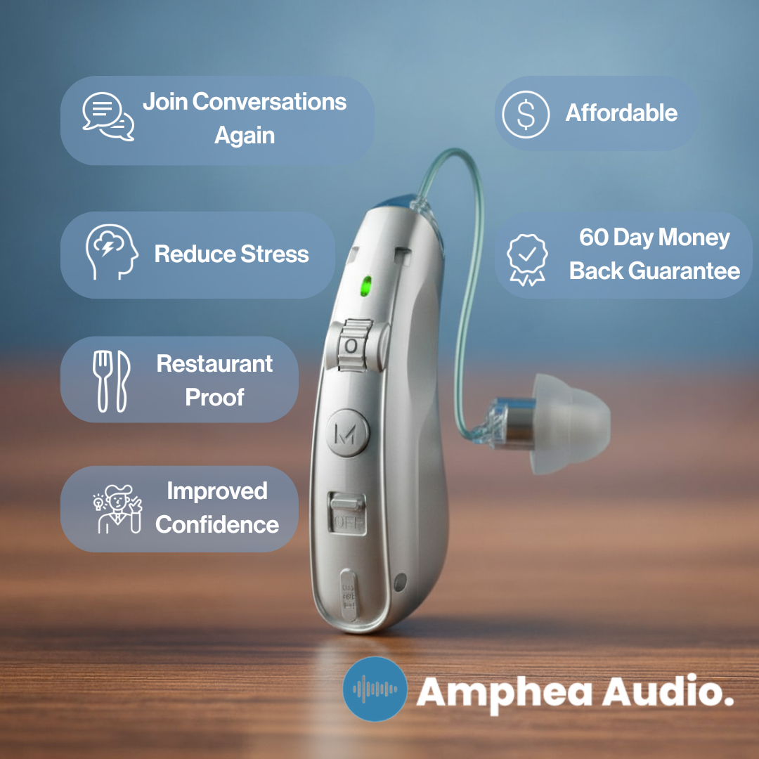 AMPHEA PRO-1™ - The Affordable Rechargeable Hearing Aid
